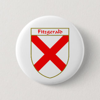 Chapa Redonda De 5 Cm Escudo de armas de Fitzgerald/escudo de la familia