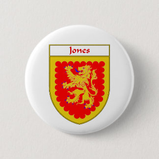 Chapa Redonda De 5 Cm Escudo de armas de Jones/escudo, Inglaterra y