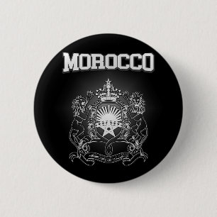 Chapa Redonda De 5 Cm Escudo de armas de Marruecos