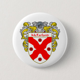 Chapa Redonda De 5 Cm Escudo de armas de McFarland (cubierto)