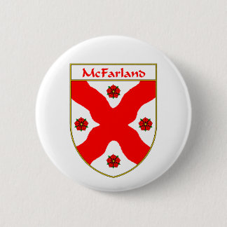 Chapa Redonda De 5 Cm Escudo de armas de McFarland/escudo de la familia