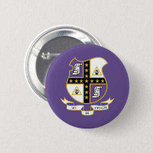 Chapa Redonda De 5 Cm Escudo de Armas de Mu Phi Epsilon