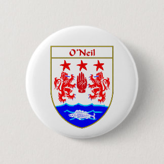 Chapa Redonda De 5 Cm Escudo de armas de O'Neil/escudo de la familia