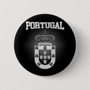 Chapa Redonda De 5 Cm Escudo de armas de Portugal