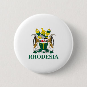 Chapa Redonda De 5 Cm Escudo de armas de Rodesia Zimbabwe Divertido Sudá