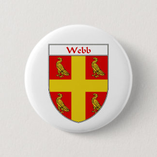 Chapa Redonda De 5 Cm Escudo de armas de Webb/escudo de la familia