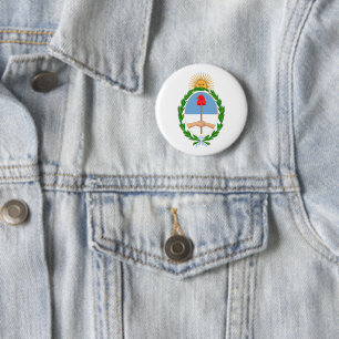 Chapa Redonda De 5 Cm escudo de armas del país Argentina símbolo emblema