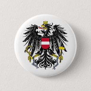 Chapa Redonda De 5 Cm escudo de armas símbolo emblema bandera de Austria
