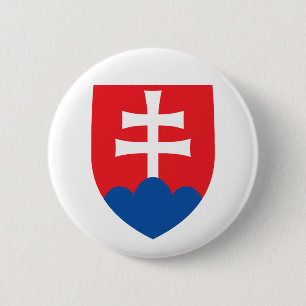 Chapa Redonda De 5 Cm escudo de armas símbolo emblema cruz del país eslo
