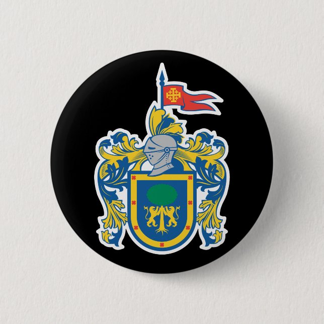 Chapa Redonda De 5 Cm Escudo de Jalisco, México (Anverso)