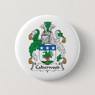 Chapa Redonda De 5 Cm Escudo de la familia de Calderwood