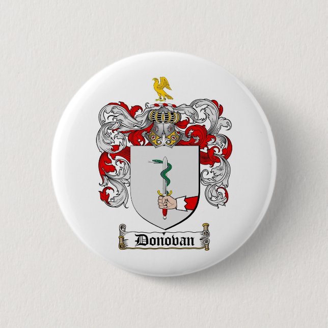 CHAPA REDONDA DE 5 CM ESCUDO DE LA FAMILIA DE DONOVAN - ESCUDO DE ARMAS (Anverso)