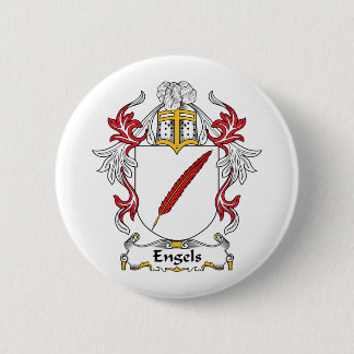 Chapa Redonda De 5 Cm Escudo de la familia de Engels