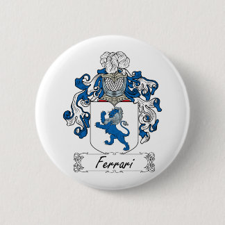 Chapa Redonda De 5 Cm Escudo de la familia de Ferrari