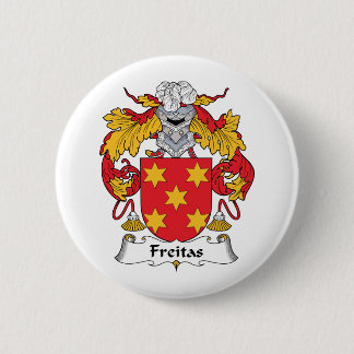 Chapa Redonda De 5 Cm Escudo de la familia de Freitas