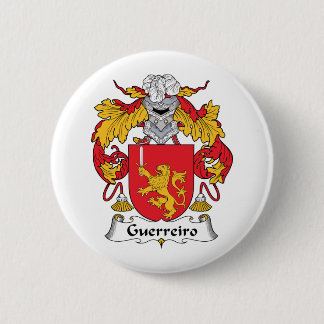 Chapa Redonda De 5 Cm Escudo de la familia de Guerreiro