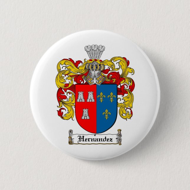 CHAPA REDONDA DE 5 CM ESCUDO DE LA FAMILIA DE HERNÁNDEZ - ESCUDO DE (Anverso)