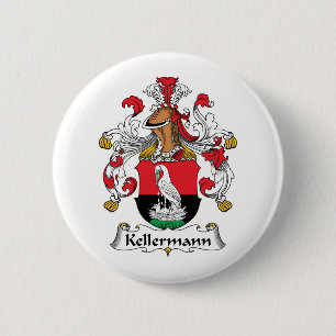 Chapa Redonda De 5 Cm Escudo de la familia de Kellermann