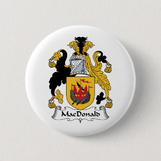 Chapa Redonda De 5 Cm Escudo de la familia de MacDonald