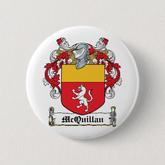 Chapa Redonda De 5 Cm Escudo de la familia de McQuillan