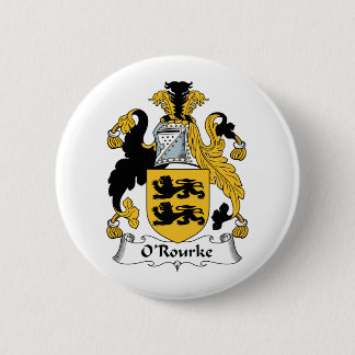 Chapa Redonda De 5 Cm Escudo de la familia de O'Rourke
