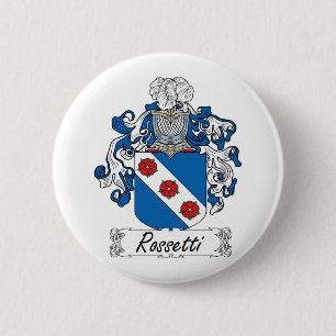 Chapa Redonda De 5 Cm Escudo de la familia de Rossetti