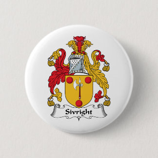 Chapa Redonda De 5 Cm Escudo de la familia de Sivright