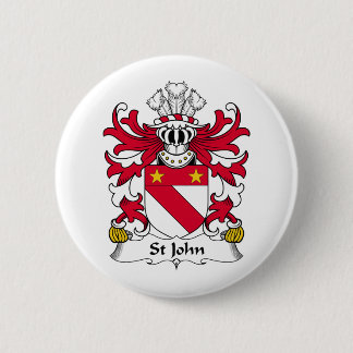 Chapa Redonda De 5 Cm Escudo de la familia de St John