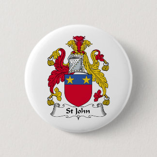 Chapa Redonda De 5 Cm Escudo de la familia de St John