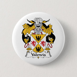 Chapa Redonda De 5 Cm Escudo de la familia de Valencia