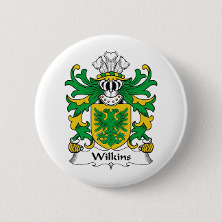 Chapa Redonda De 5 Cm Escudo de la familia de Wilkins