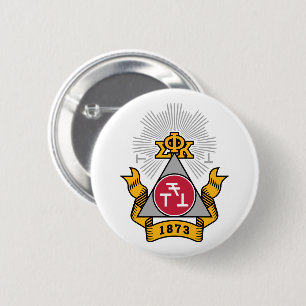 Chapa Redonda De 5 Cm Escudo de Phi Sigma Kappa