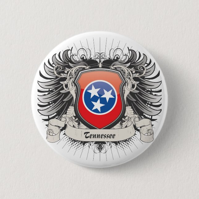 Chapa Redonda De 5 Cm Escudo de Tennessee (Anverso)