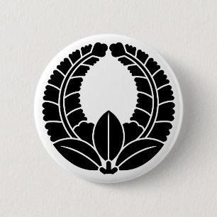 Chapa Redonda De 5 Cm [Escudos de familia] glicinia ascendente