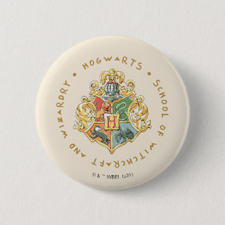 Chapa Redonda De 5 Cm Escuela de Brujería y Asistencias HOGWARTS™