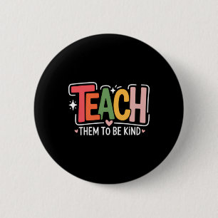 Chapa Redonda De 5 Cm Escuela de Profesora Linda