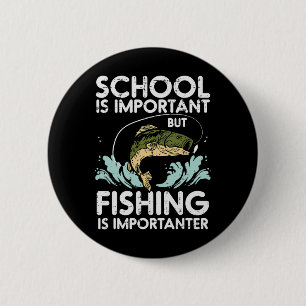 Chapa Redonda De 5 Cm Escuela Importante Pesca Importanter Divertidos Ch