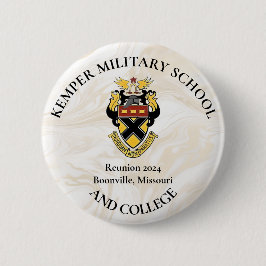 Chapa Redonda De 5 Cm Escuela Militar personalizado Kemper y Reunión Uni