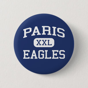 Chapa Redonda De 5 Cm Escuela secundaria París Arkansas de París Eagles