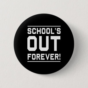 Chapa Redonda De 5 Cm Escuelas Fuera Para Siempre