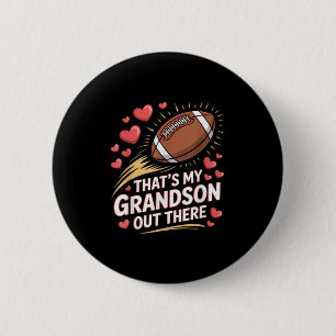 Chapa Redonda De 5 Cm Ese Es Mi Nieto Ahí Fuera Abuelo De Fútbol