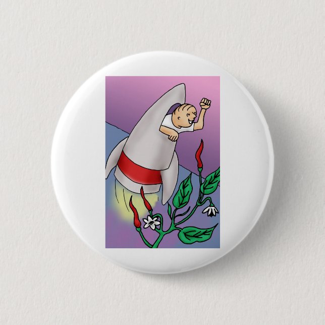 Chapa Redonda De 5 Cm Esencia de flores de Cayenne (Anverso)