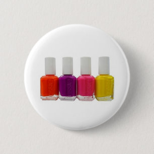 Chapa Redonda De 5 Cm Esmalte de uñas de neón