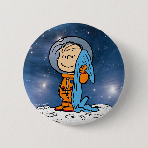 Chapa Redonda De 5 Cm ESPACIO   Astronauta de Linus