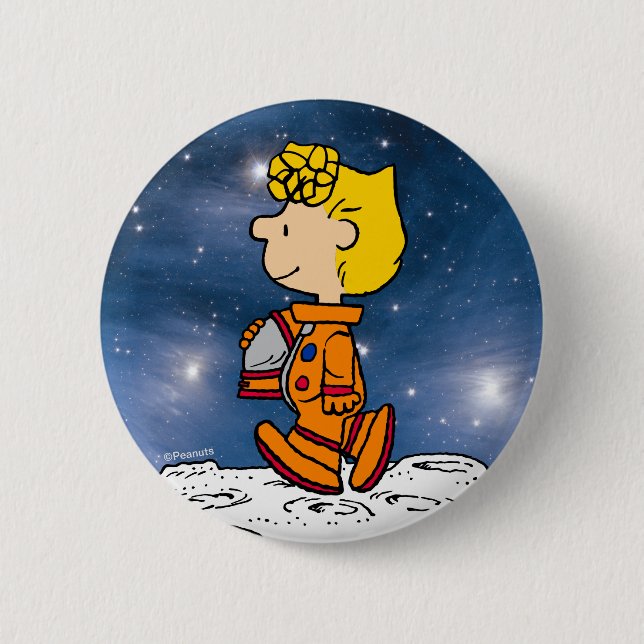 Chapa Redonda De 5 Cm ESPACIO | Astronauta de Sally Brown (Anverso)
