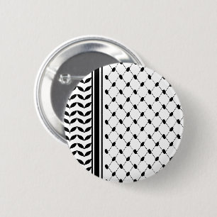 Chapa Redonda De 5 Cm Espada del patrón de Keffiyeh en Palestina