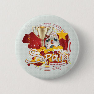 Chapa Redonda De 5 Cm España 2010 mundiales