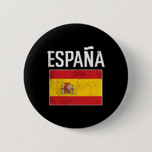 Chapa Redonda De 5 Cm Espana Spain Flag Spanish Soccer Men Women Kids Bo