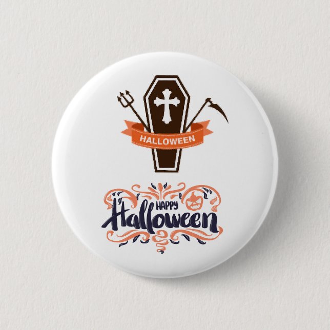 Chapa Redonda De 5 Cm Especial de Halloween (Anverso)