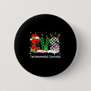 Chapa Redonda De 5 Cm Especialista Ambiental Luces de Navidad Rojas de C